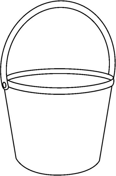 Ведро с лопаткой без фона