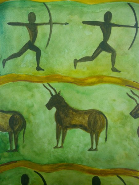 Наскальная живопись для детей