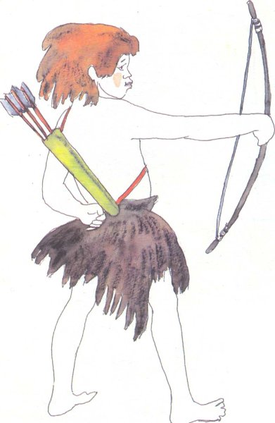 Рисование на тему первобытные люди