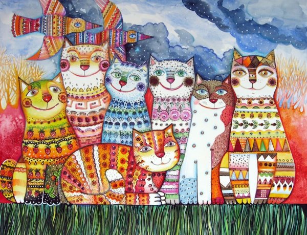 Оксана Заика кошки Питерский