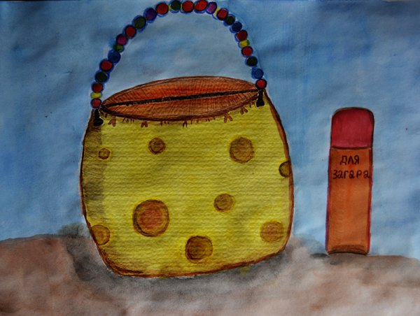 Лето примитивный рисунок