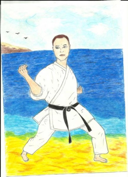 Рисунок на тему каратэ