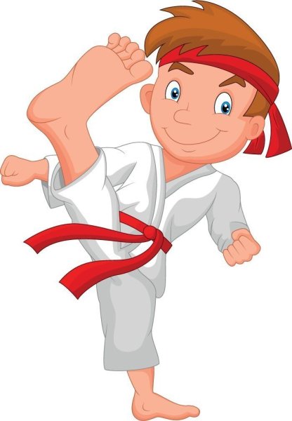 Мальчик карате мультяшный