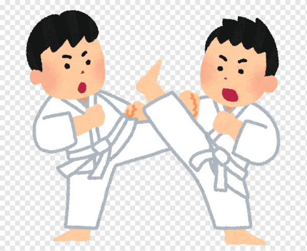 Карате дети иллюстрация