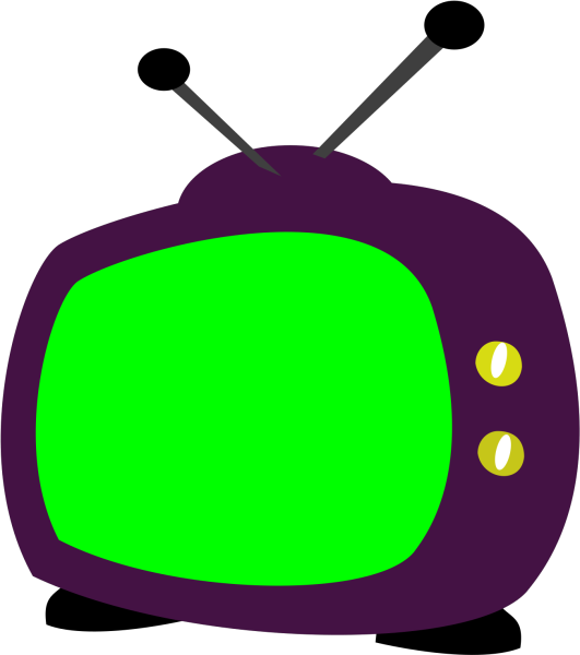 Нарисованный старый телевизор