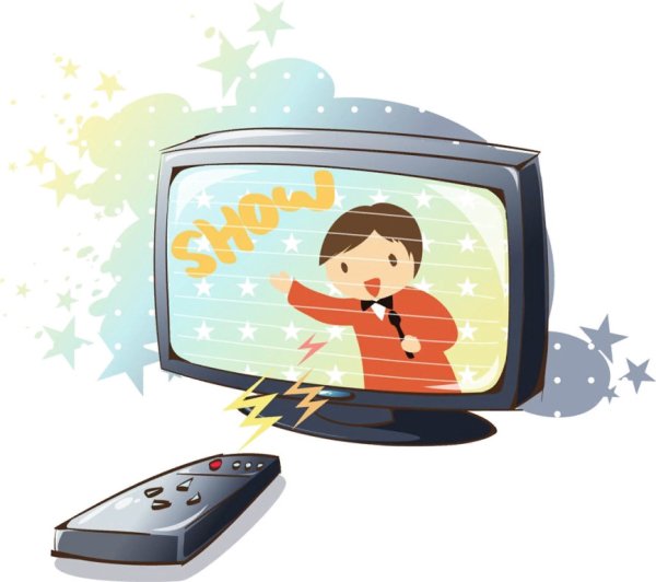 Телевизор рисунок карандашом