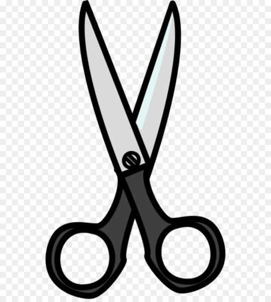 Трафарет ножницы