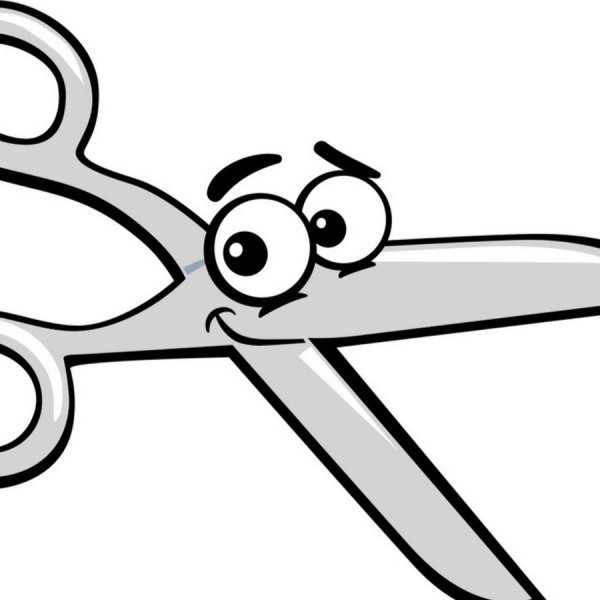 Ножницы раскраска