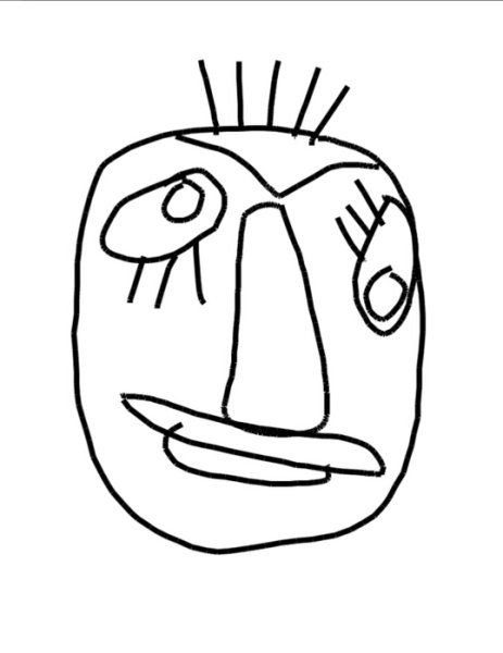 Некрасивое лицо рисунок