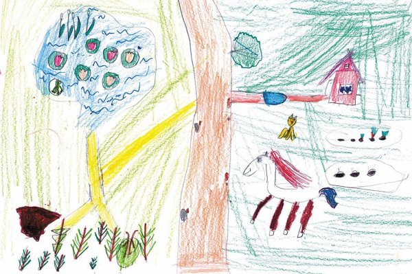 Корявый детский рисунок