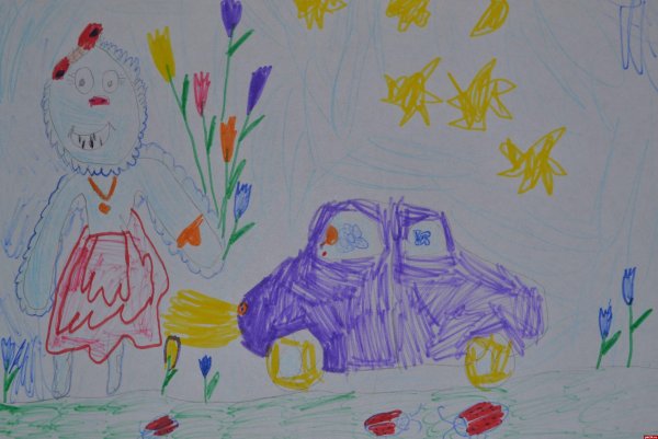 Корявый детский рисунок