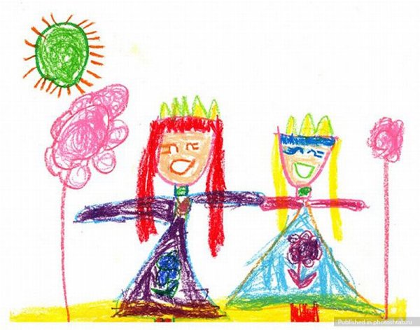 Рисунки пятилетних детей