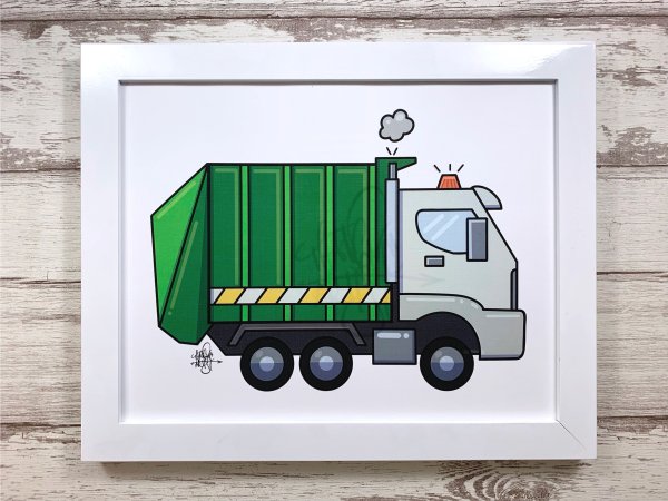 Мусоровоз для рисования