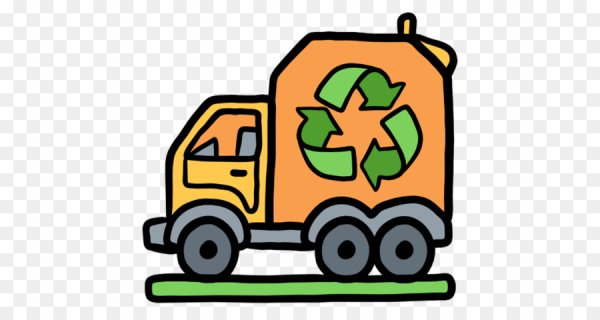 Мусоровоз мультяшный