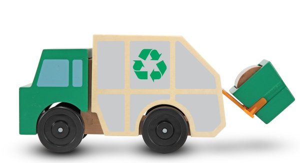 Мусорная машина из бумаги