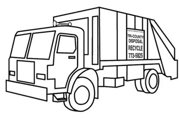 Мусоровоз на прозрачном фоне