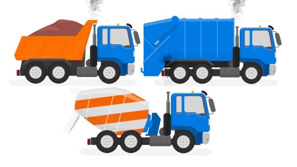 Мусоровоз с глазками