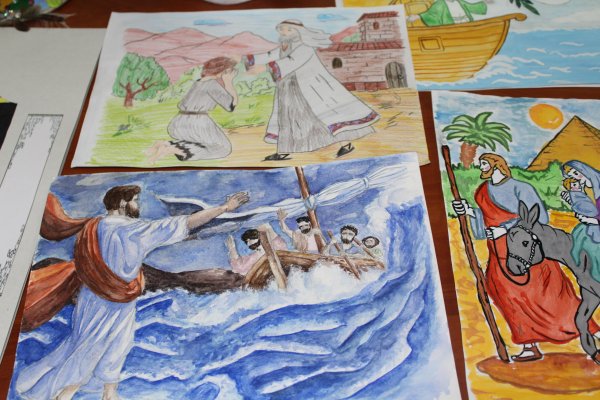 Рождение Иисуса Христа рисунок