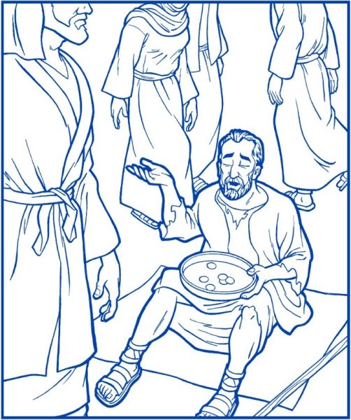 Благовещение раскраска для детей