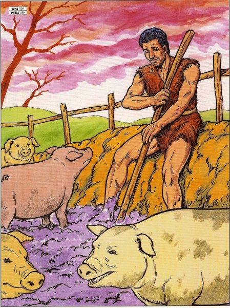 Иисус исцеляет женщину раскраска