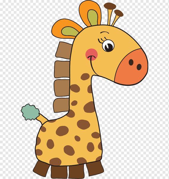 Жирафы мультяшные