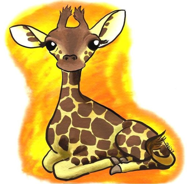 Жирафик мультяшный