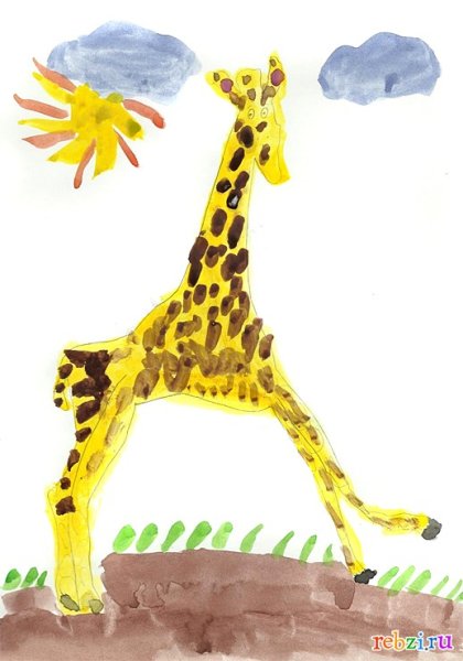 Аппликация Жираф