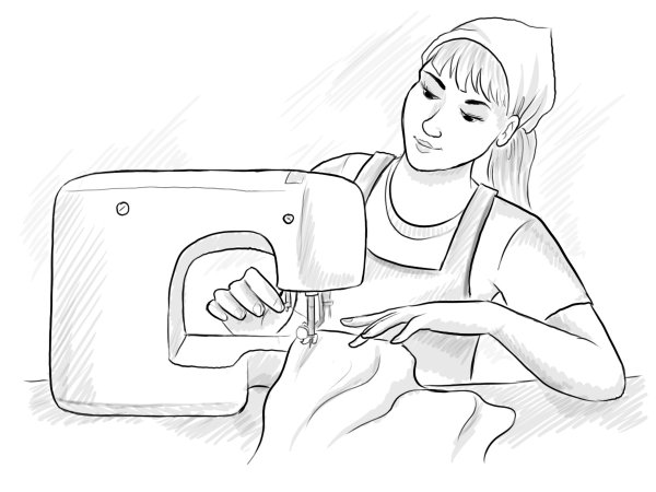 Раскраска швея