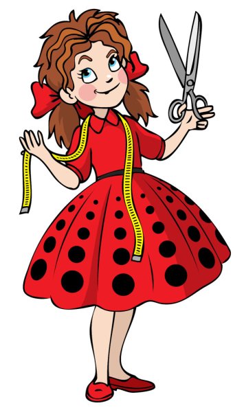 Портниха мультяшная