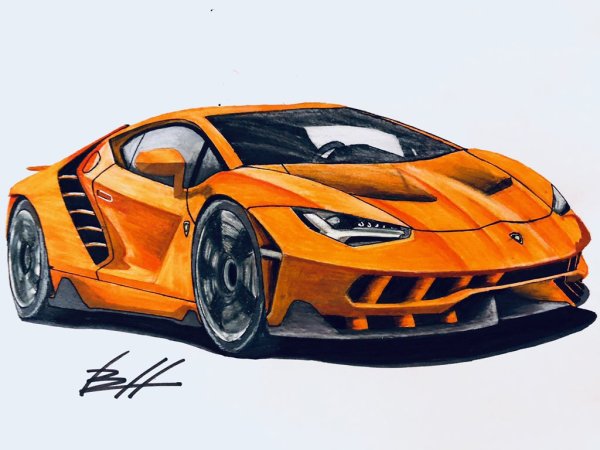 Lamborghini Centenario drawing
