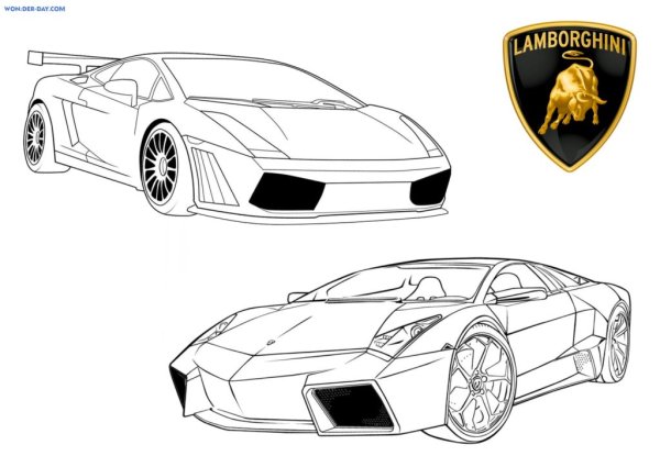 Раскраска Lamborghini