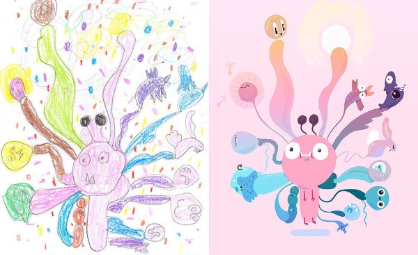 Непонятные рисунки детей