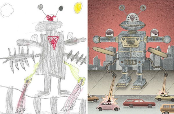 Рисунки трехлетних детей