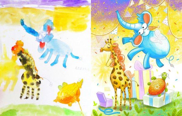 Непонятные рисунки детей