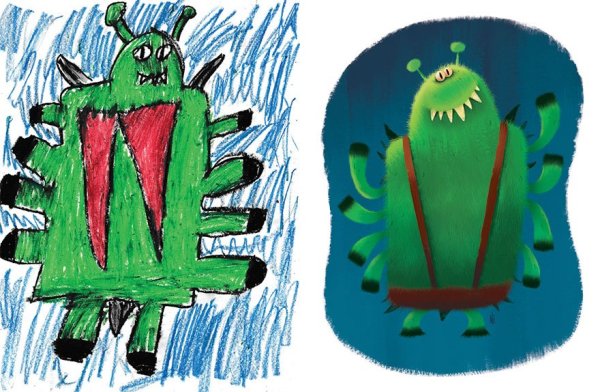 Детские рисунки в реале