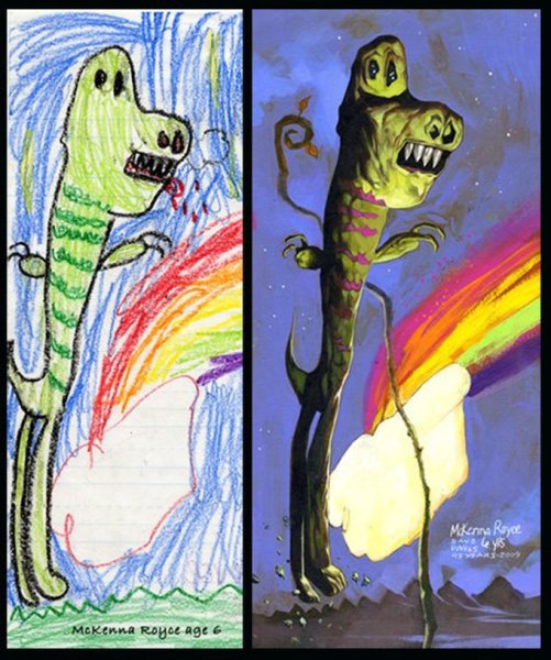 Дети рисуют непонятное