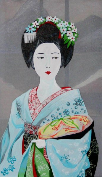 Нарисовать японца