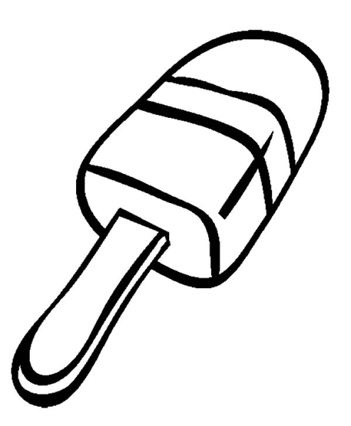 Эскимо раскраска для детей