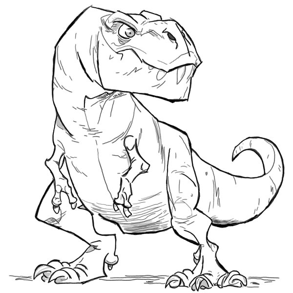 Динозавр набросок
