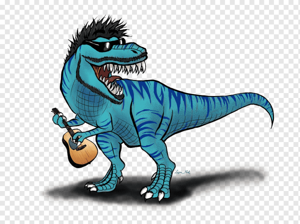 Динозавр с гитарой