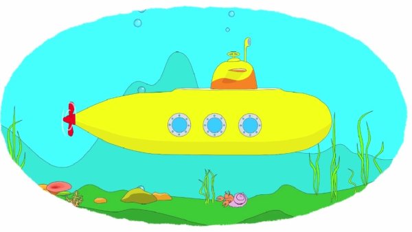 Подводная лодка рисунок