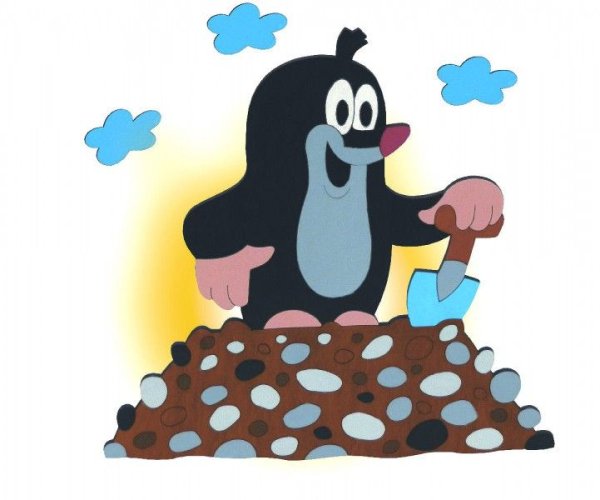 Крот из мультика