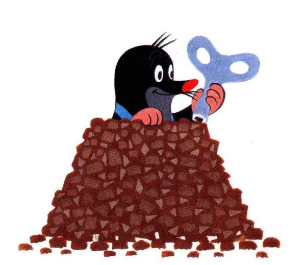 Крот рисунок для детей