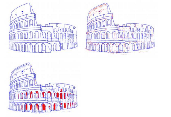 Поэтапное рисование Колизея