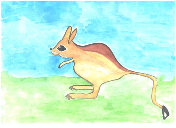 Детский рисунок тушканчика