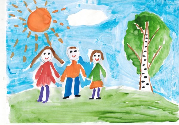 Детские рисунки дошкольников