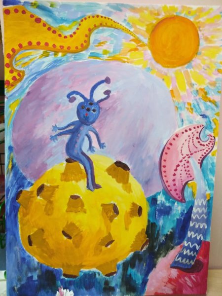 Детский конкурс рисунков космос