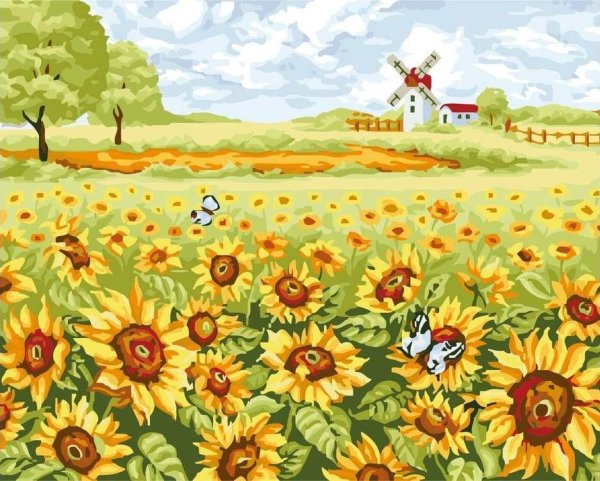 Поле мультяшное