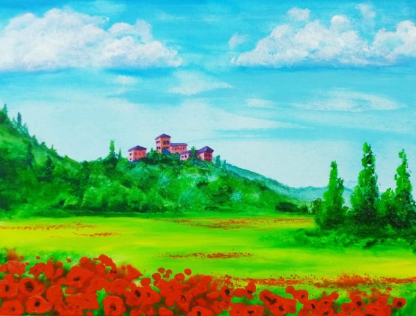 Пейзаж из мультика