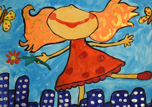 Яркие детские рисунки